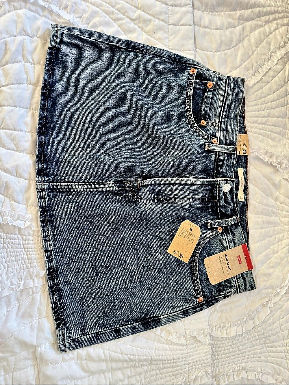 Levi's Icon Skirt Denim Mini Skirt Blue Waist 29 NWT